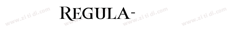 默陌专辑手写体 Regula字体转换